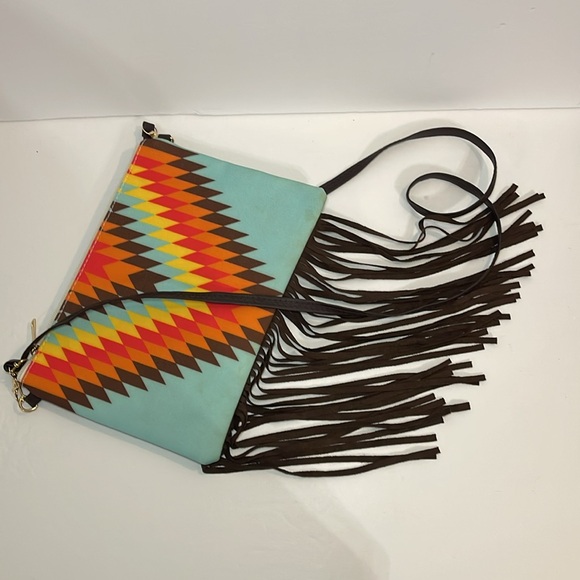 Southwestern Fringe Crossbody Purse - Picture 2 of 4